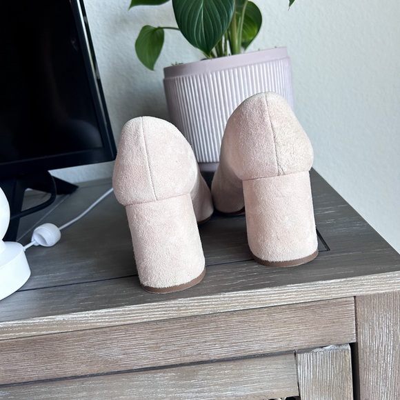 SEZANE Women's Alice High Heel Pump Suede Leather White Size 36 - Picture 6 of 9